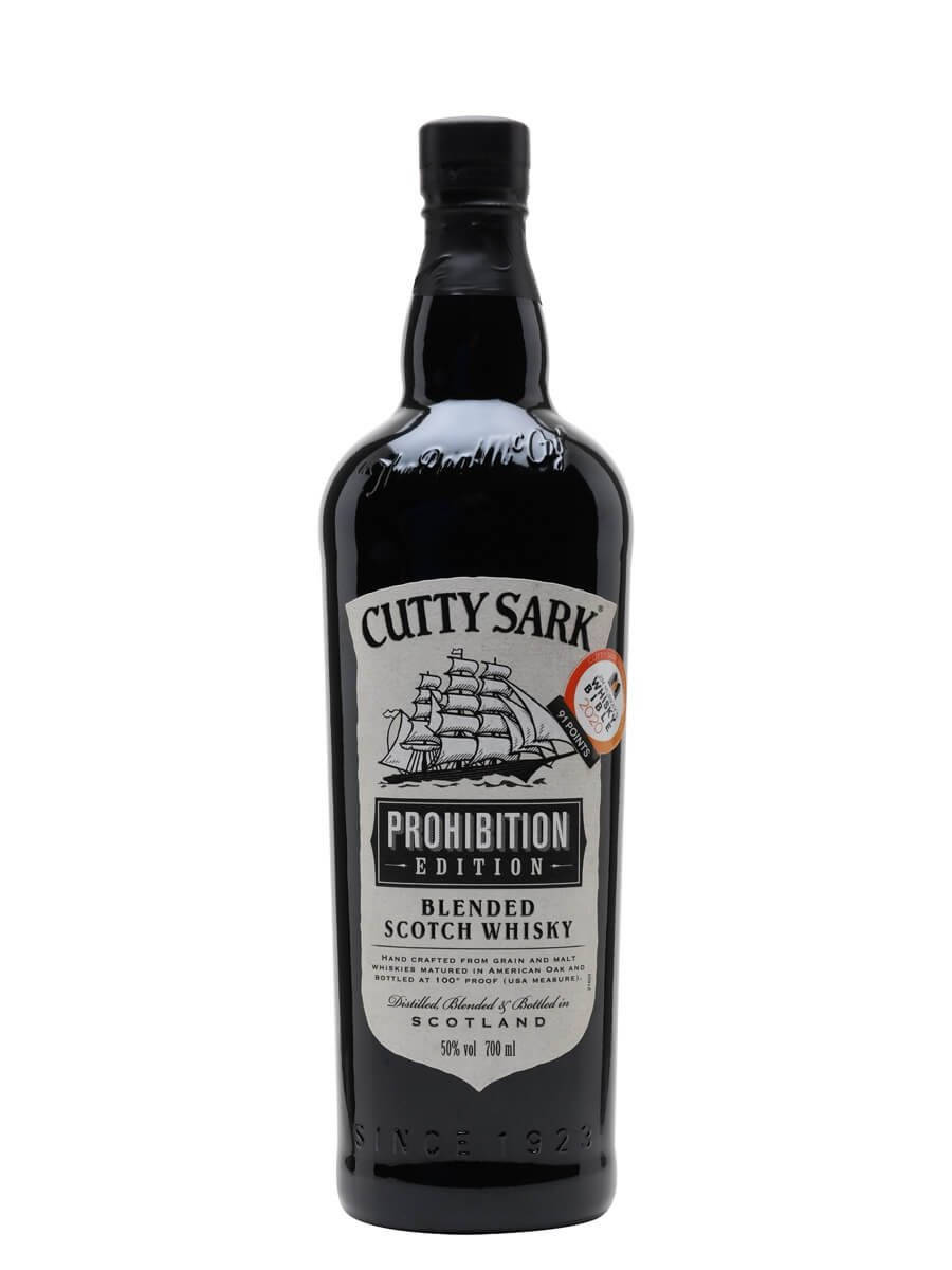 Premium Cutty Sark Black Whisky Bottle Background