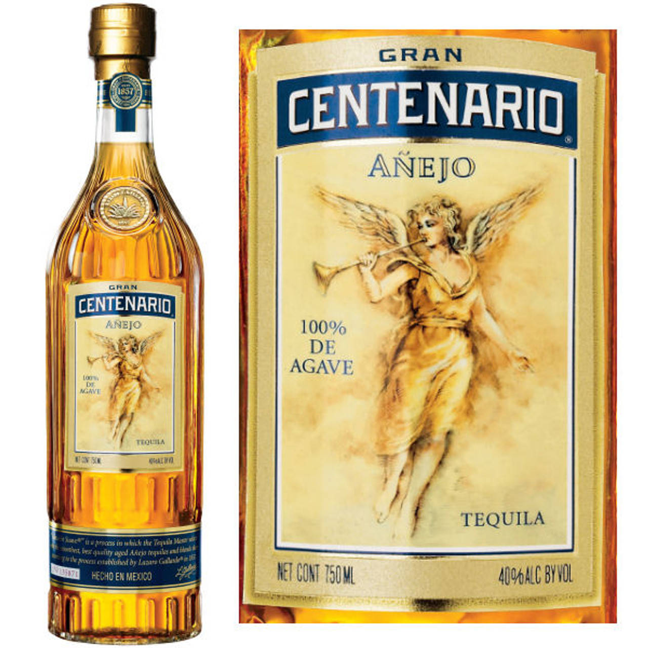 Premium Gran Centenario Anejo Tequila Bottle Background