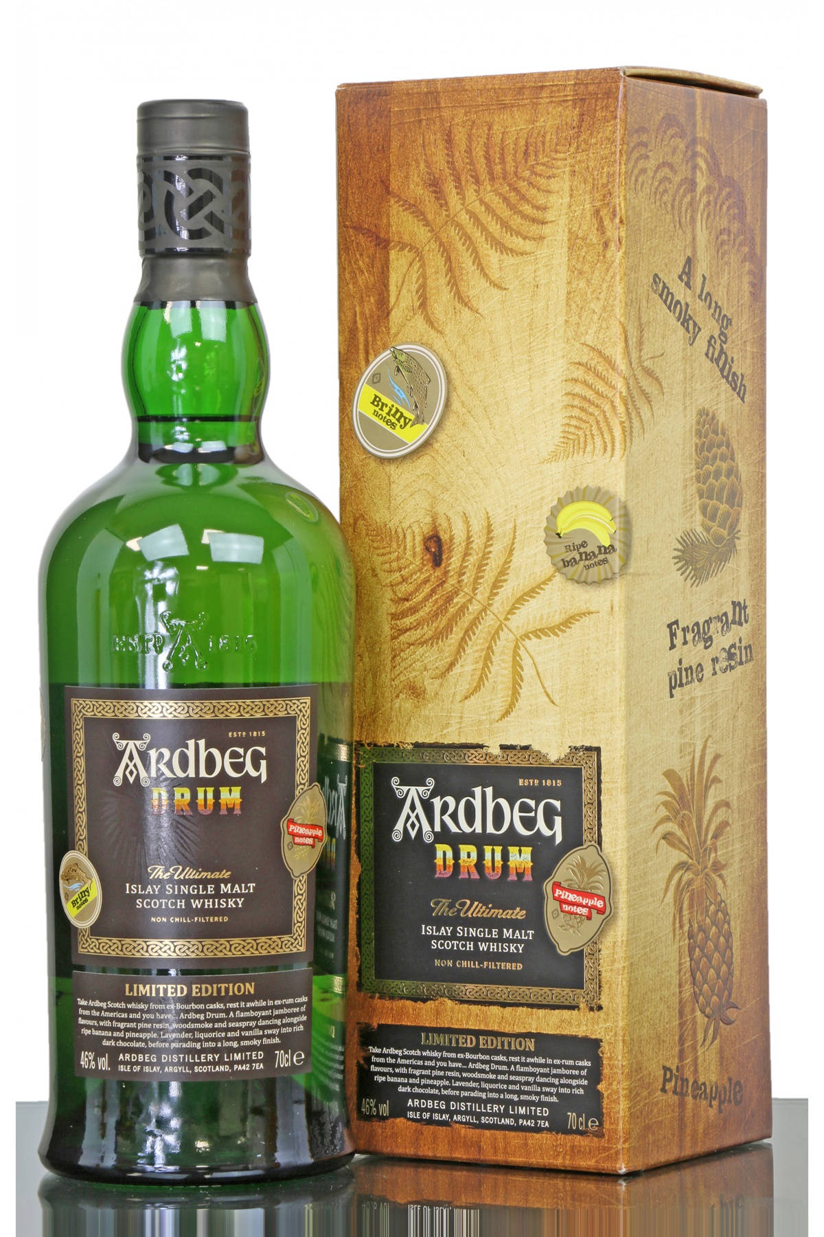 Premium Limited-edition Ardbeg Drum Scottish Whisky Background