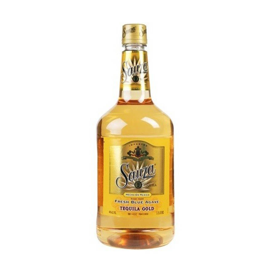 Premium Sauza Tequila Extra Gold 1 Liter Background