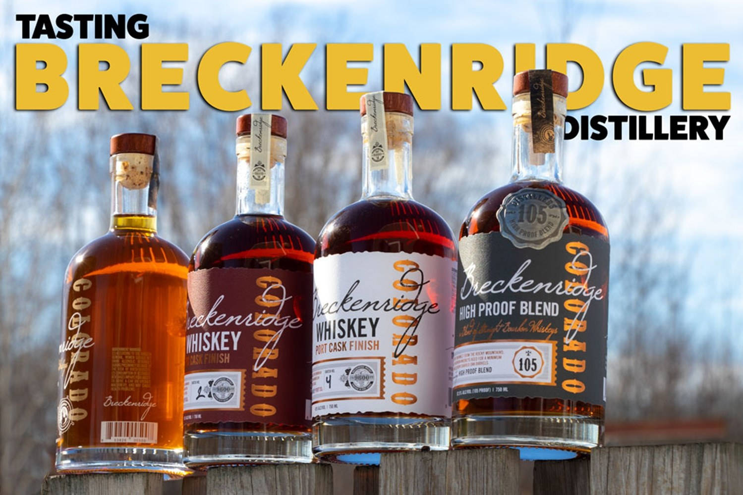 Premium Spirits From Breckenridge Distillery Background