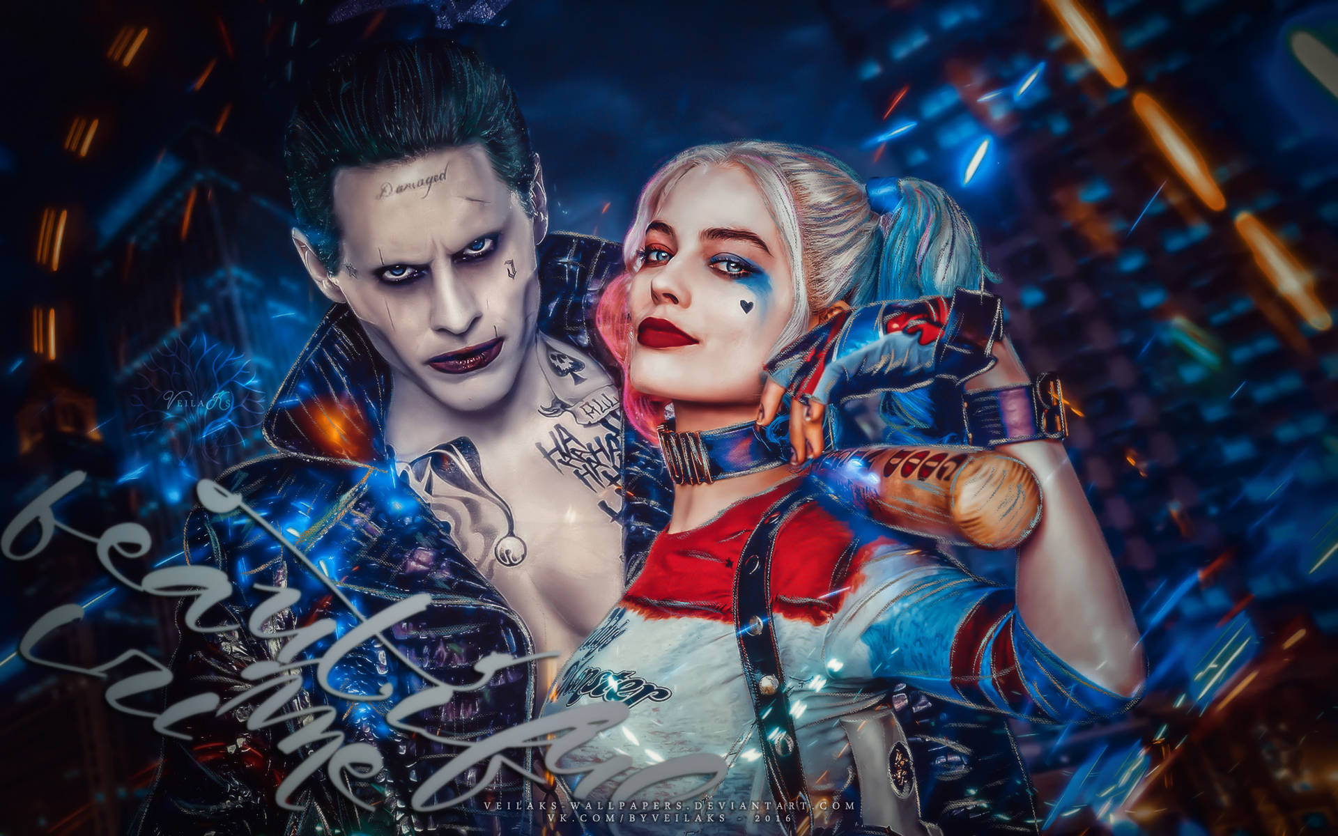 Prepare For Action: Deadshot And Harley Quinn From Suicide Squad Background