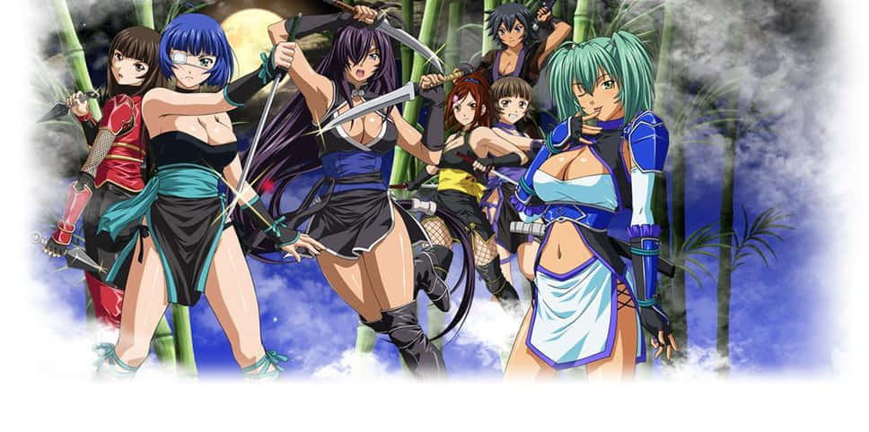 Prepare For An Epic Battle With Ikki Tousen Background