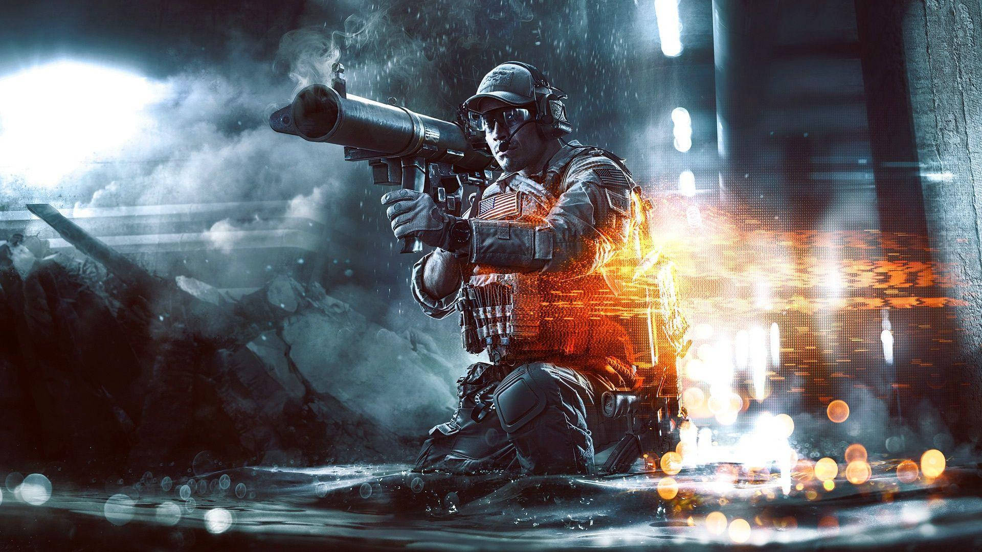 Prepare For Combat In Battlefield 4 City Background