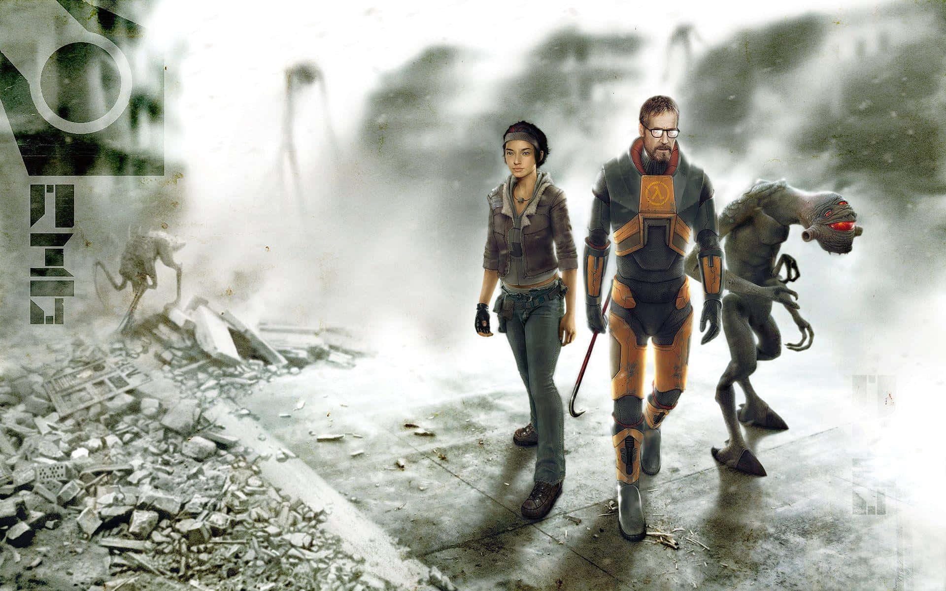 Prepare To Take Action In The Dystopian World Of Half-life 2 Background