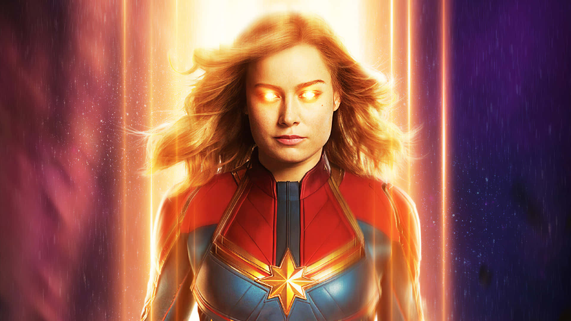 “prepare To Take Flight - The All-powerful Captain Marvel Comes To Life!” Background