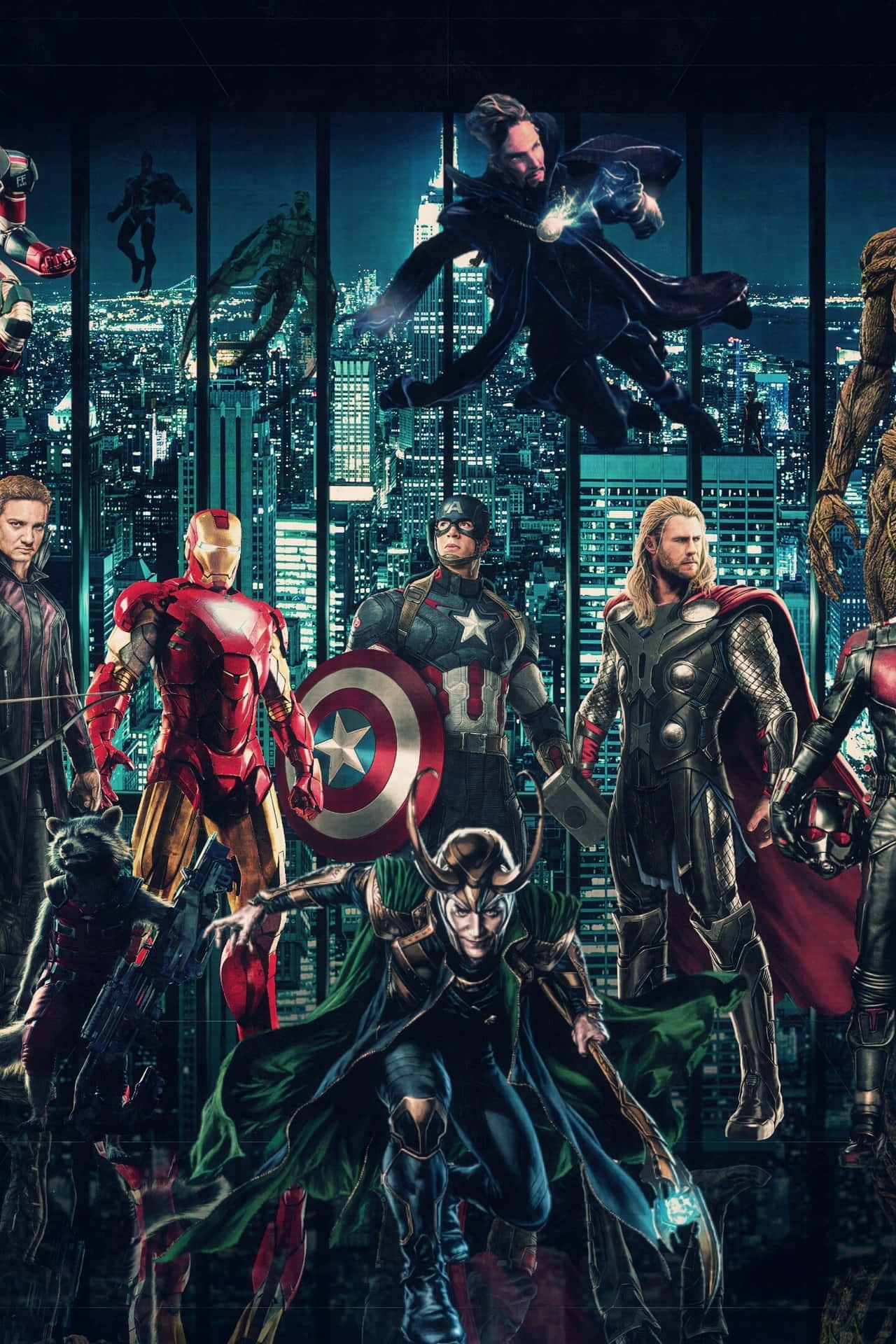 Preparing To Take On Thanos: The Avengers Assemble. Background