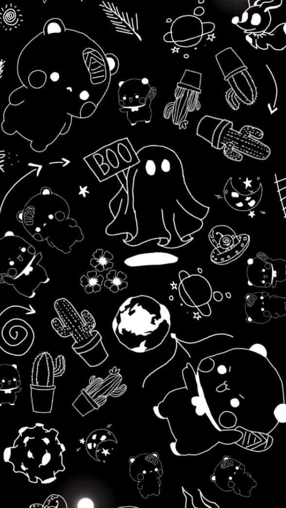 Preposterous Black Figures Background