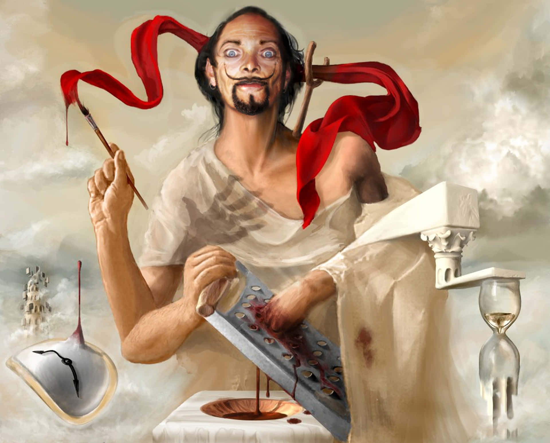 Preposterous Dali Painting Background
