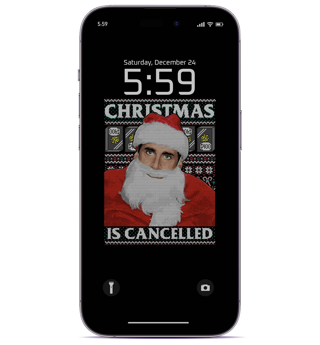 Preppy Christmas Phone Screen Background
