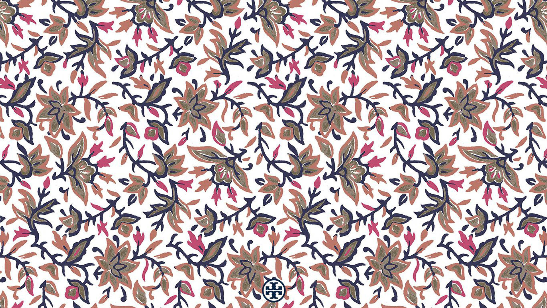 Preppy Floral Tory Burch Background