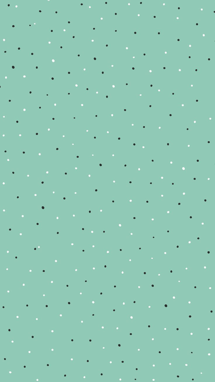 Preppy Green Dots Background
