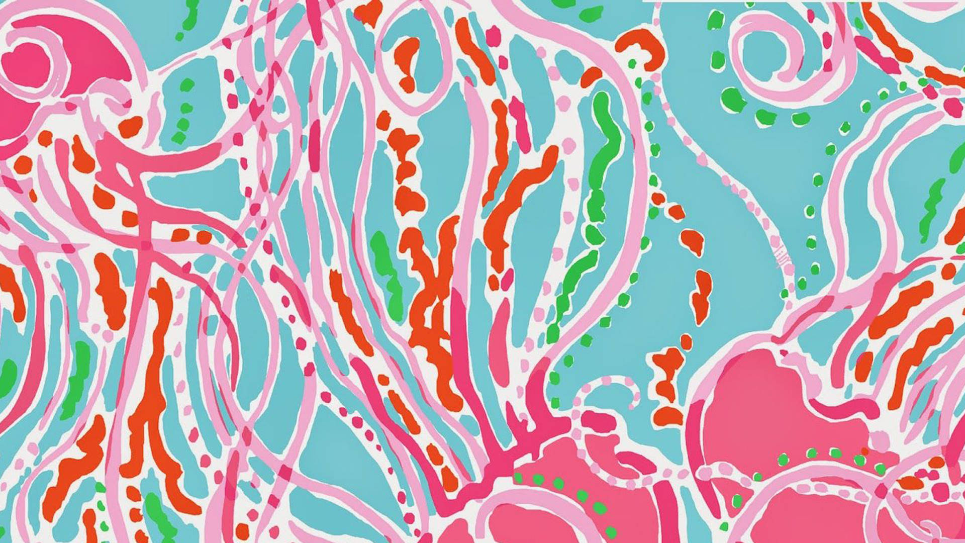 Preppy Jellyfish Pattern Background