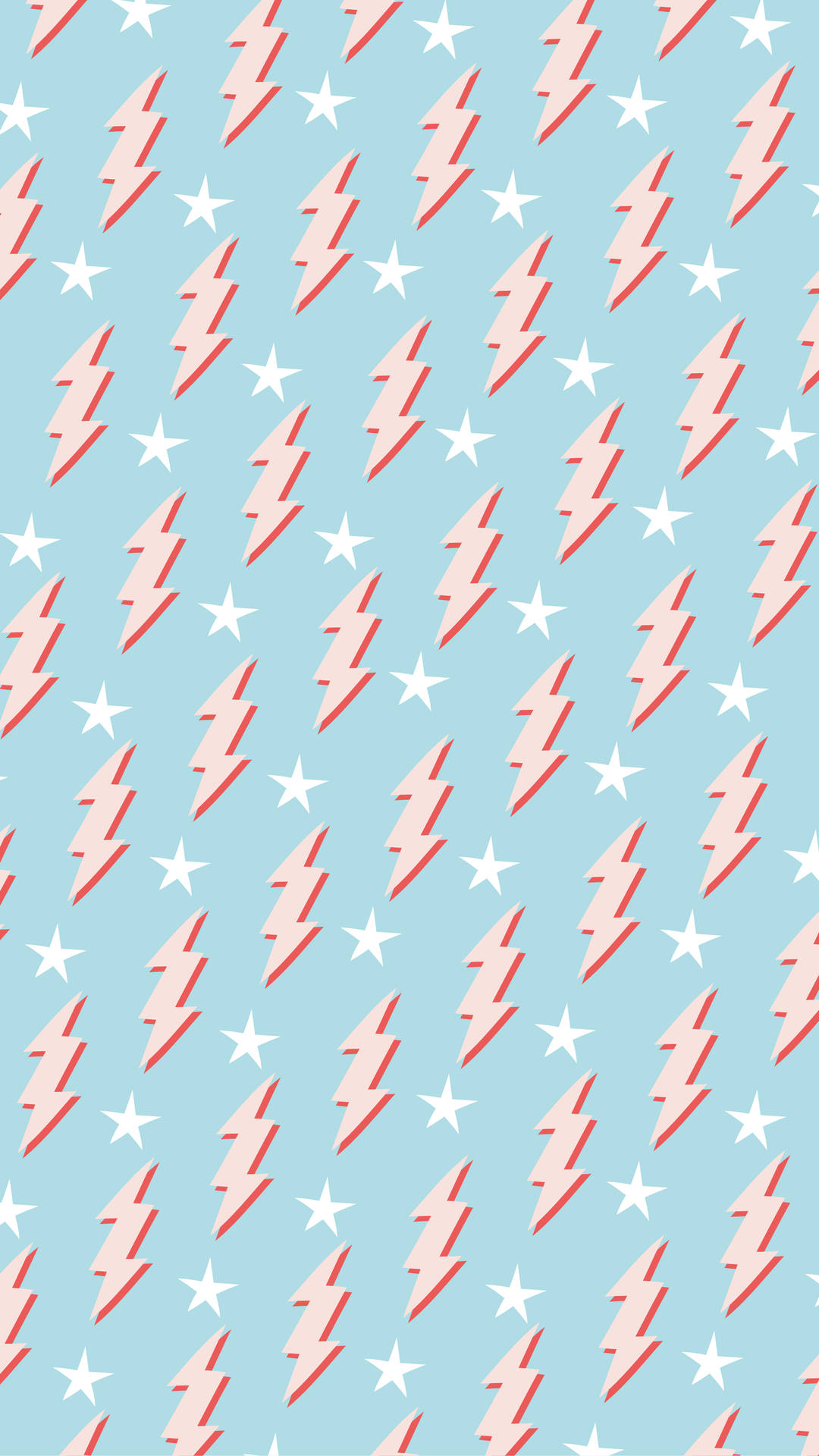 Preppy Lightning Bolt Pattern Background