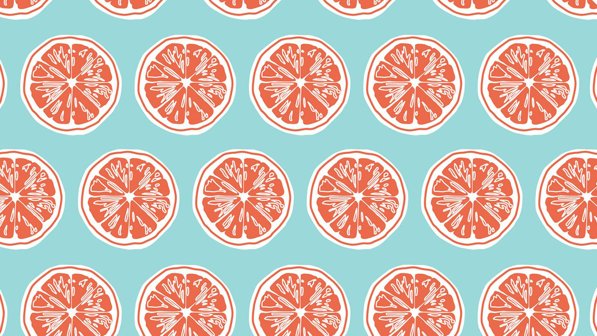 Preppy Orange Slices Background