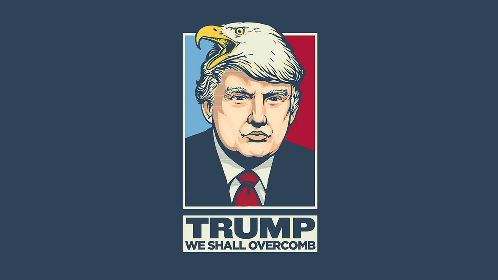 President Donald Trump's We Shall Overcomb Campaign Background