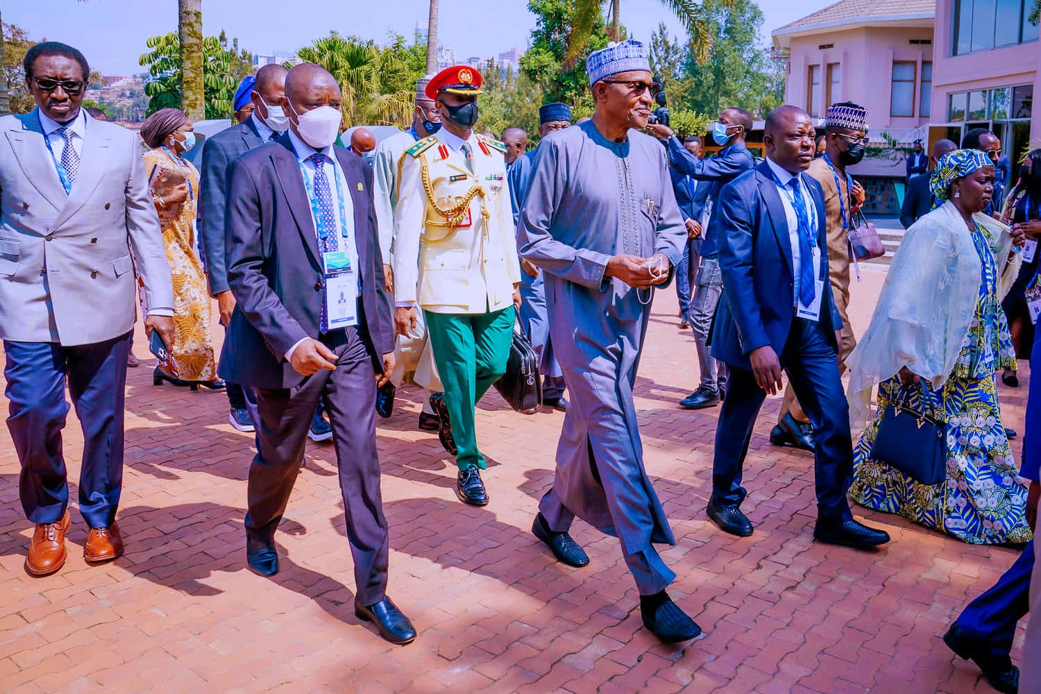 President Muhammadu Buhari At Kigali Genocide Memorial Background