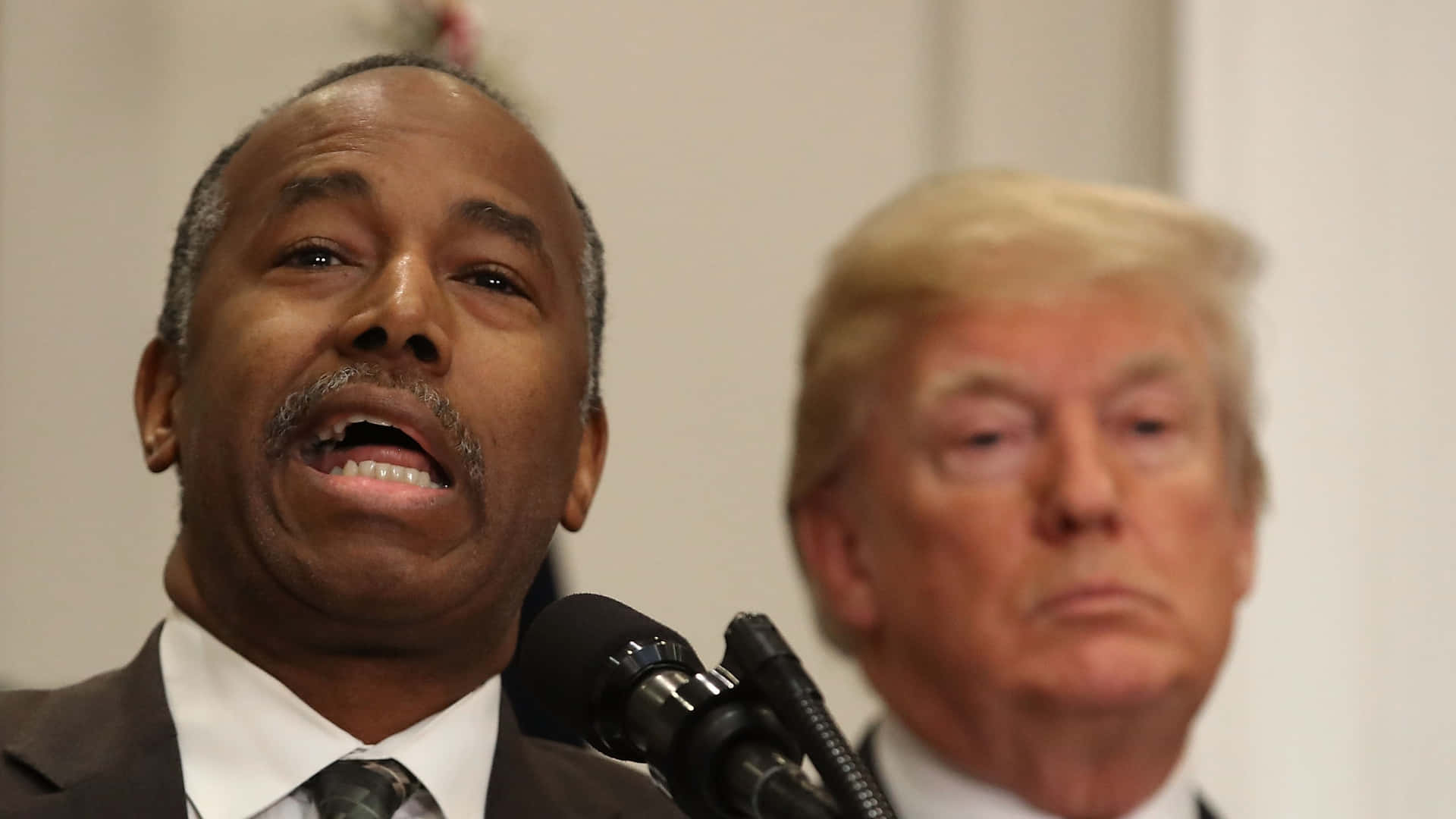 Presidential Aspirations - Ben Carson Alongside Donald Trump