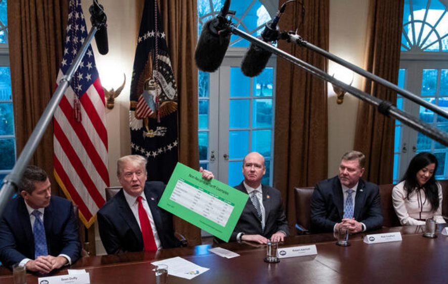 Presidential Briefingwith Document Presentation Background