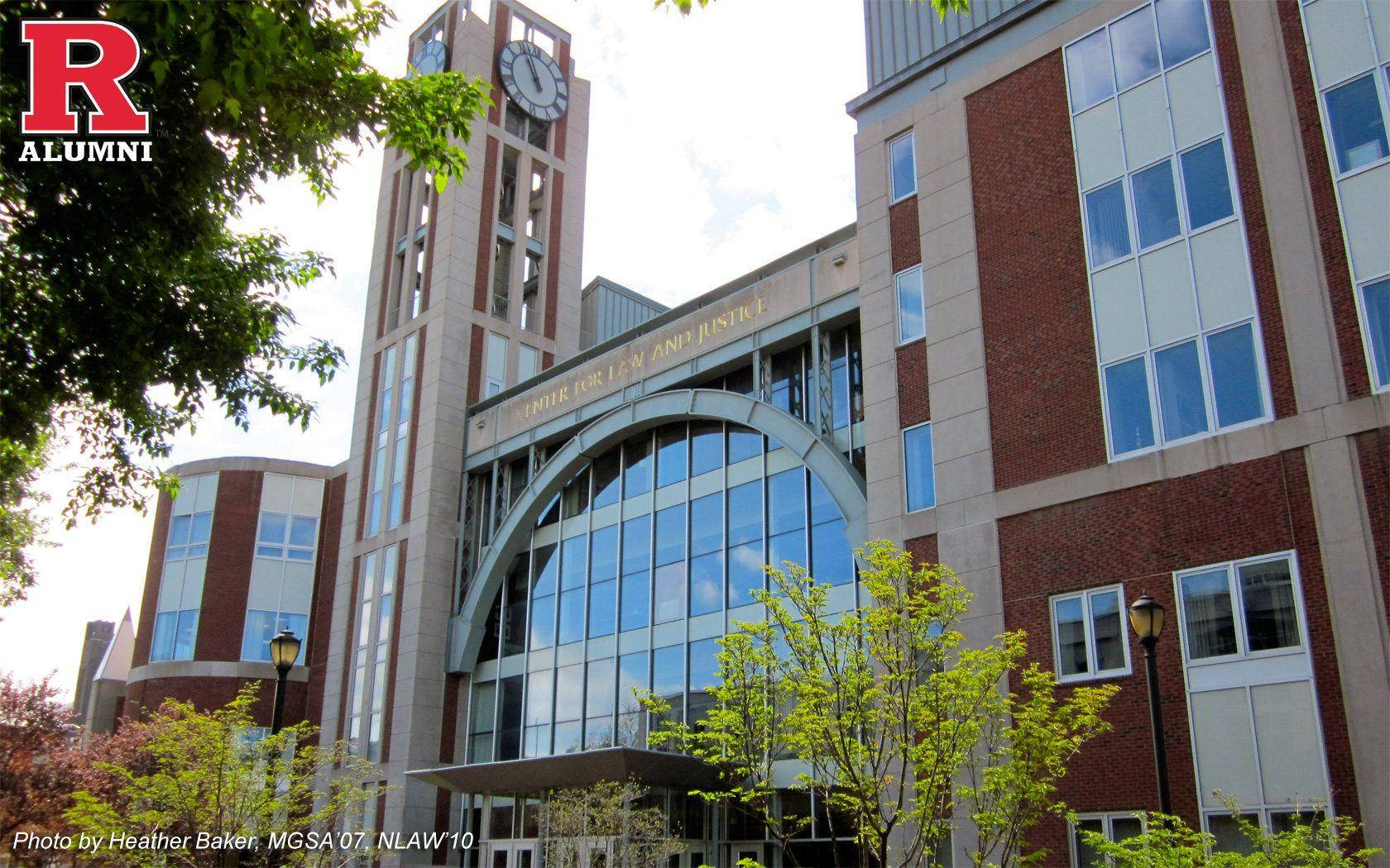 Prestigious Rutgers Law Building Background