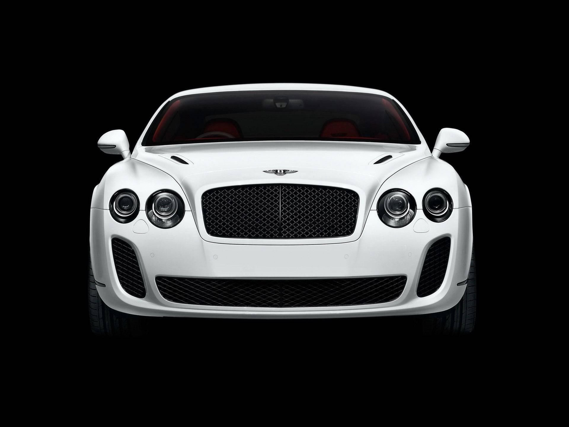 Prestigious White Bentley Continental Supersports Background