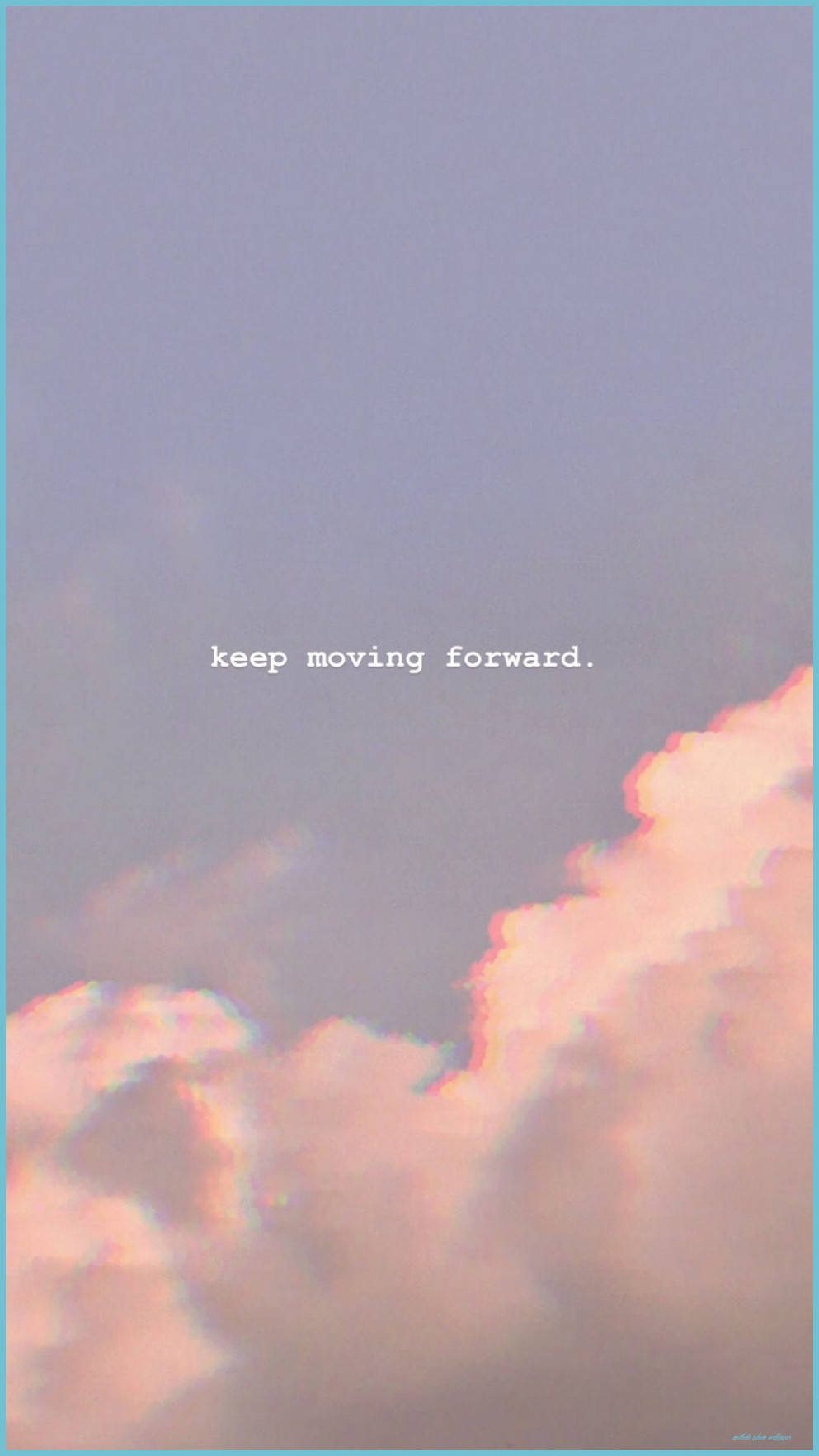 Pretty Aesthetic Text In The Clouds Background