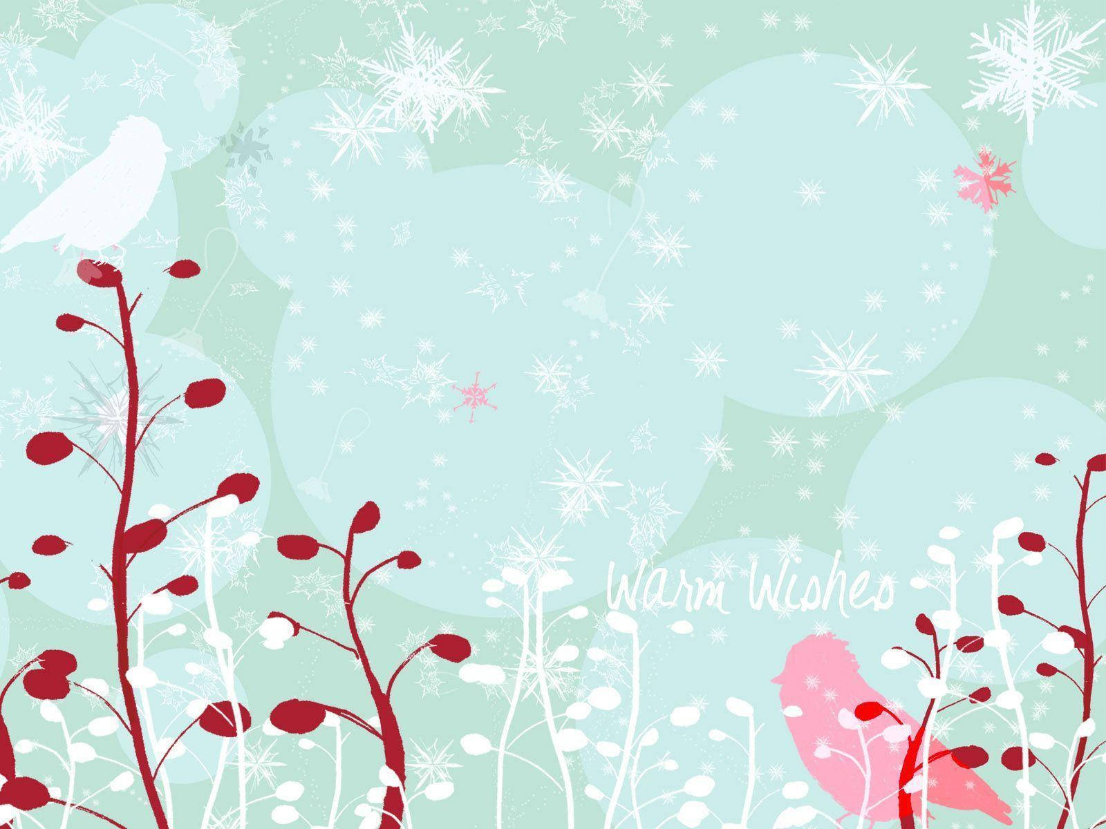 Pretty Background Christmas Aesthetic Birds