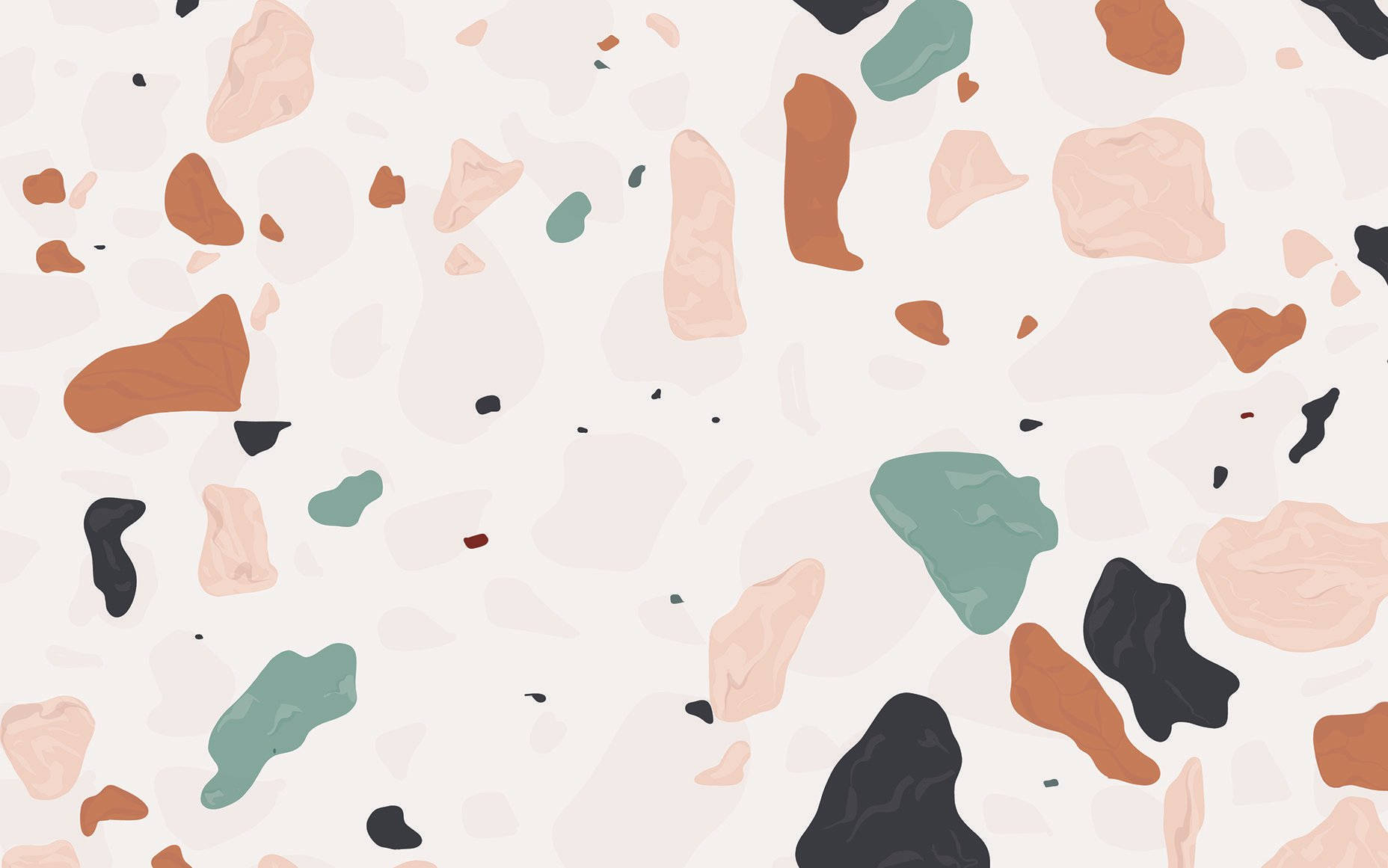 Pretty Background Cream Shapes Art