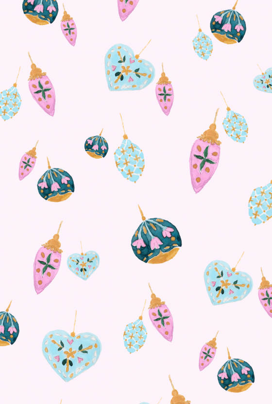 Pretty Background Cute Shapes Art