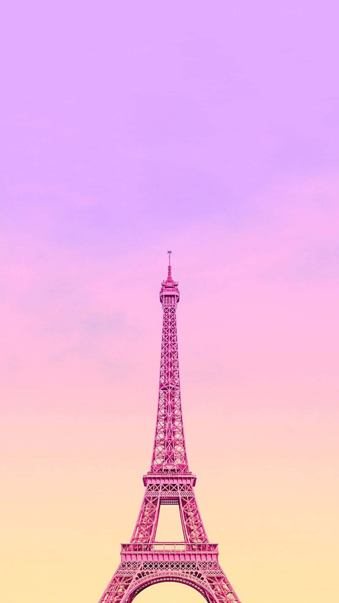 Pretty Cute Phone Eiffel Tower In Paris Background