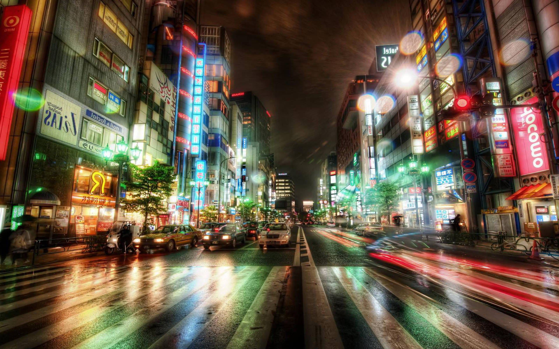 Pretty Desktop Blurry City Road