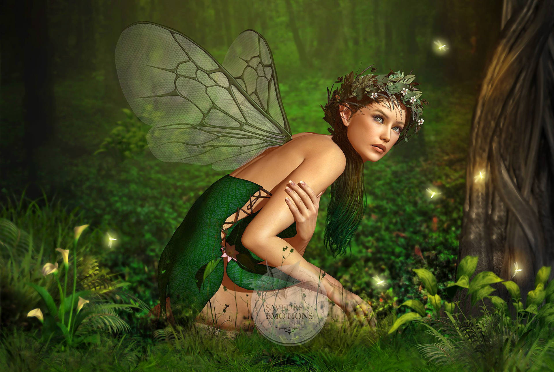 Pretty Desktop Green Fairy