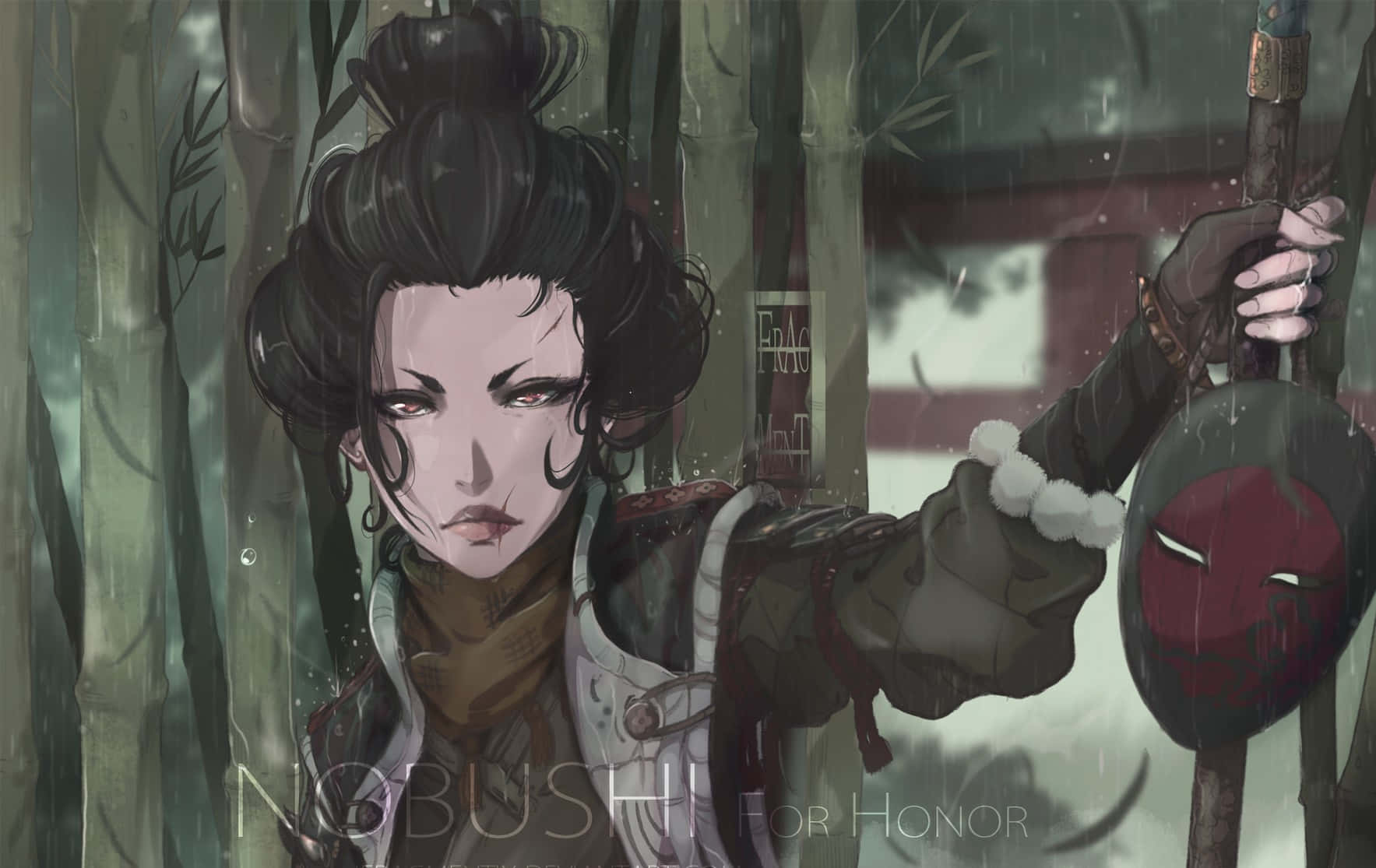 Pretty Female Samurai For Honor Maskless Background