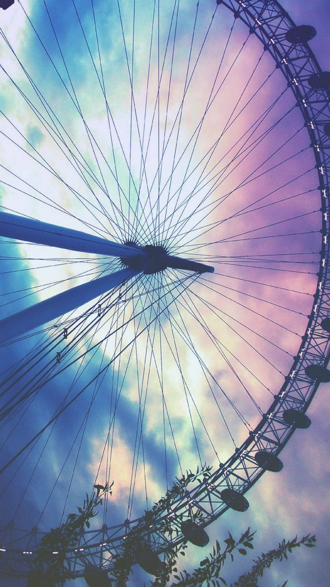 Pretty Ferris Wheel Photo Background