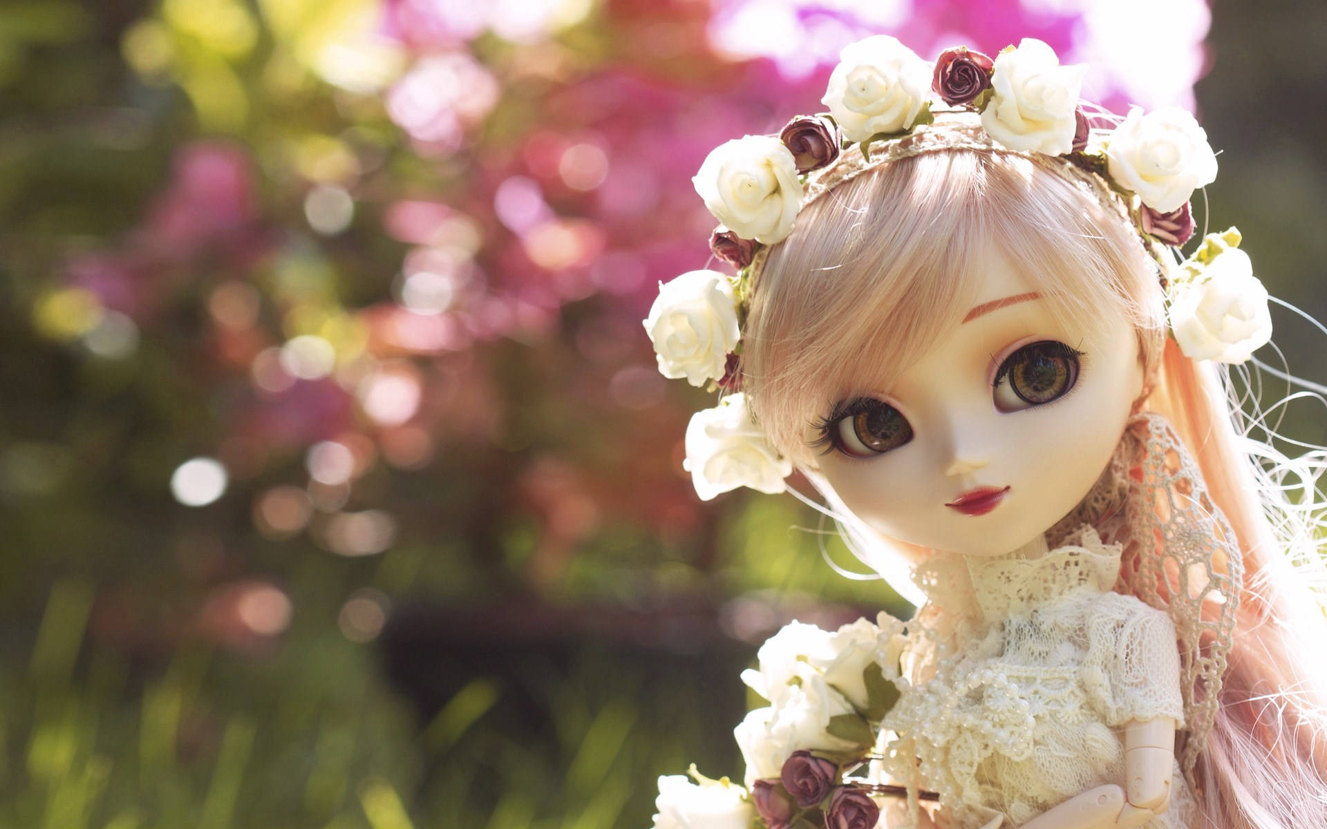 Pretty Floral Doll Background