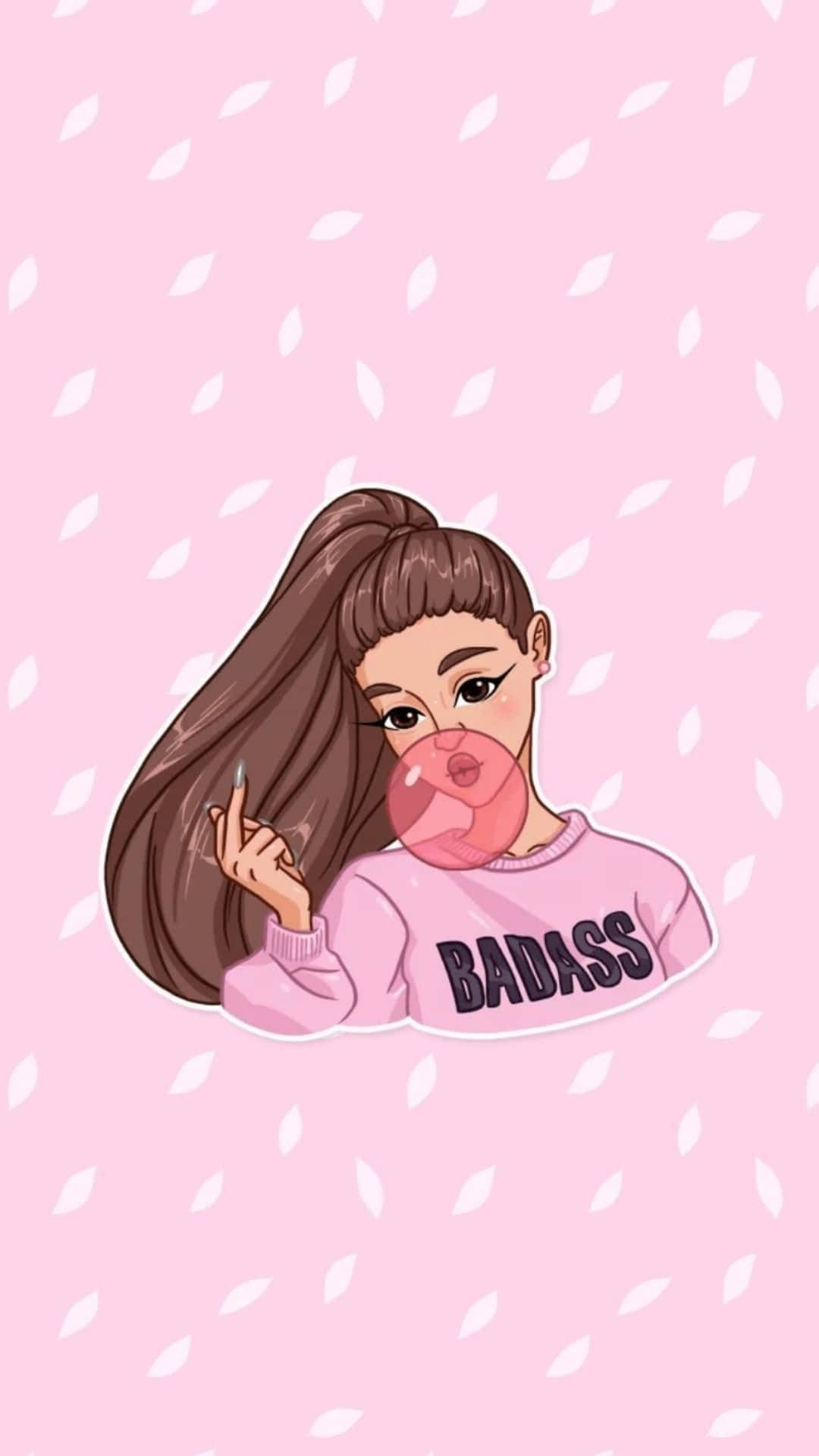Pretty Girl Badass Aesthetic Cartoon Background