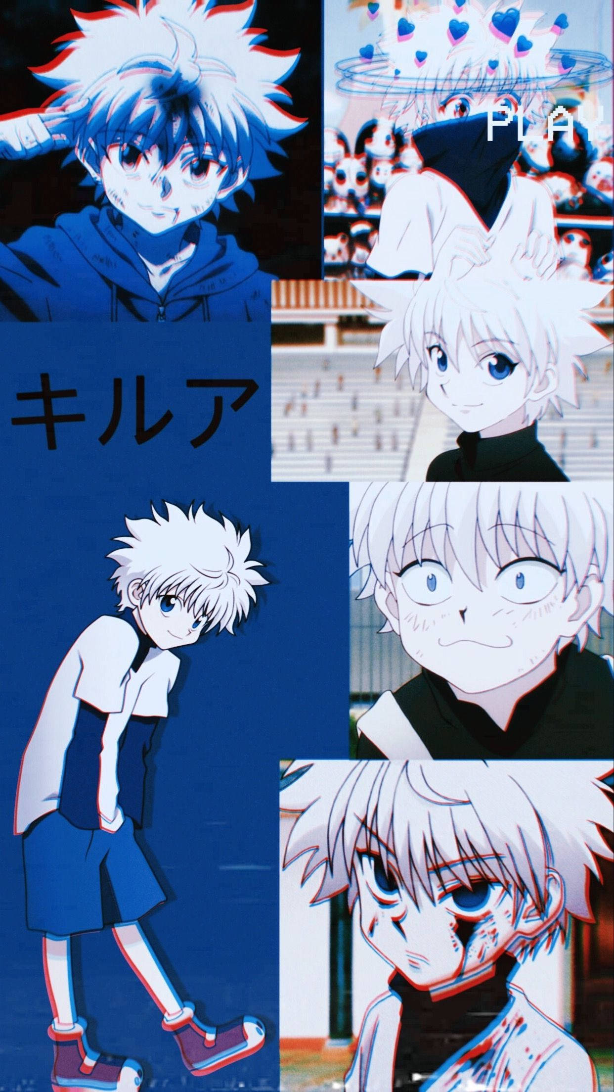 Pretty Hunter X Hunter Killua Pfp Collage Fanart Background