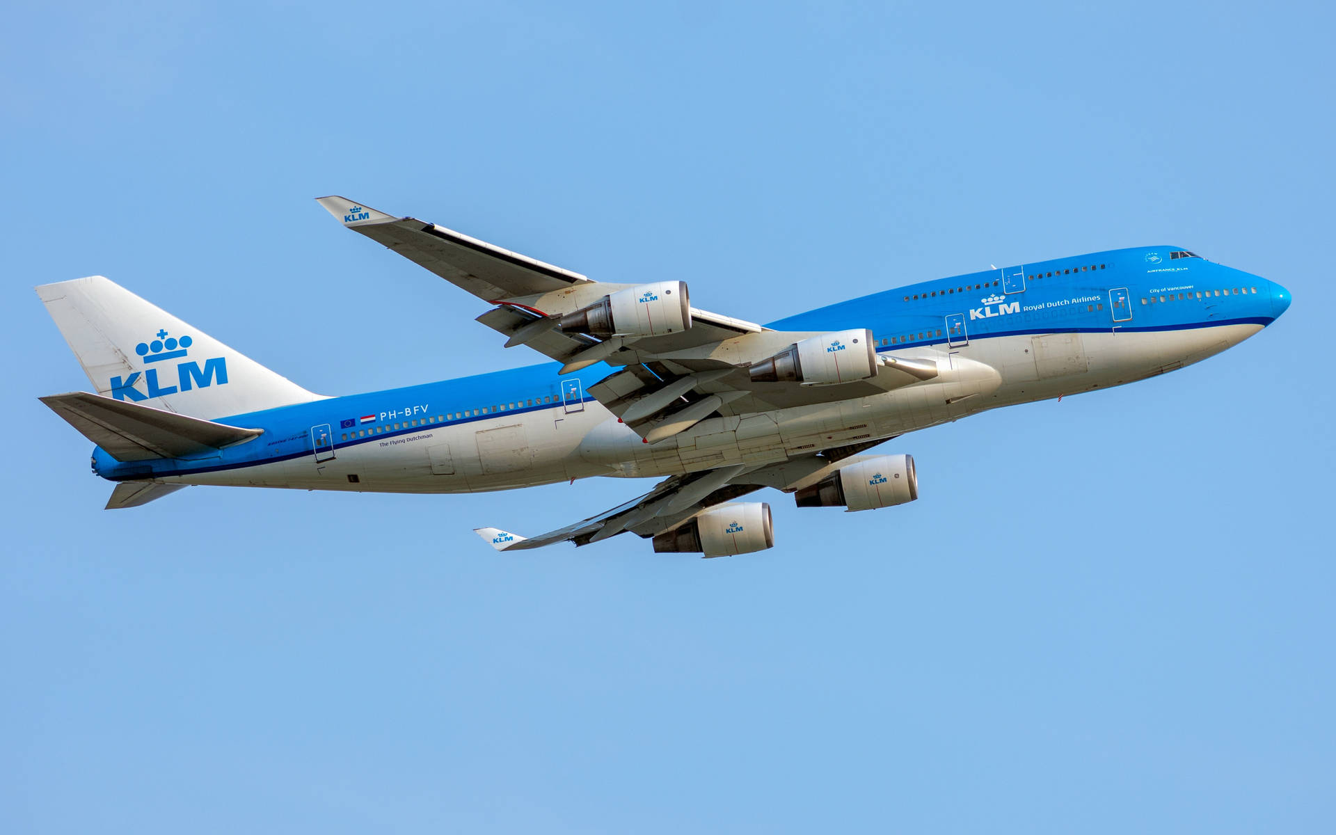 Pretty Klm Boeing In Japan Background