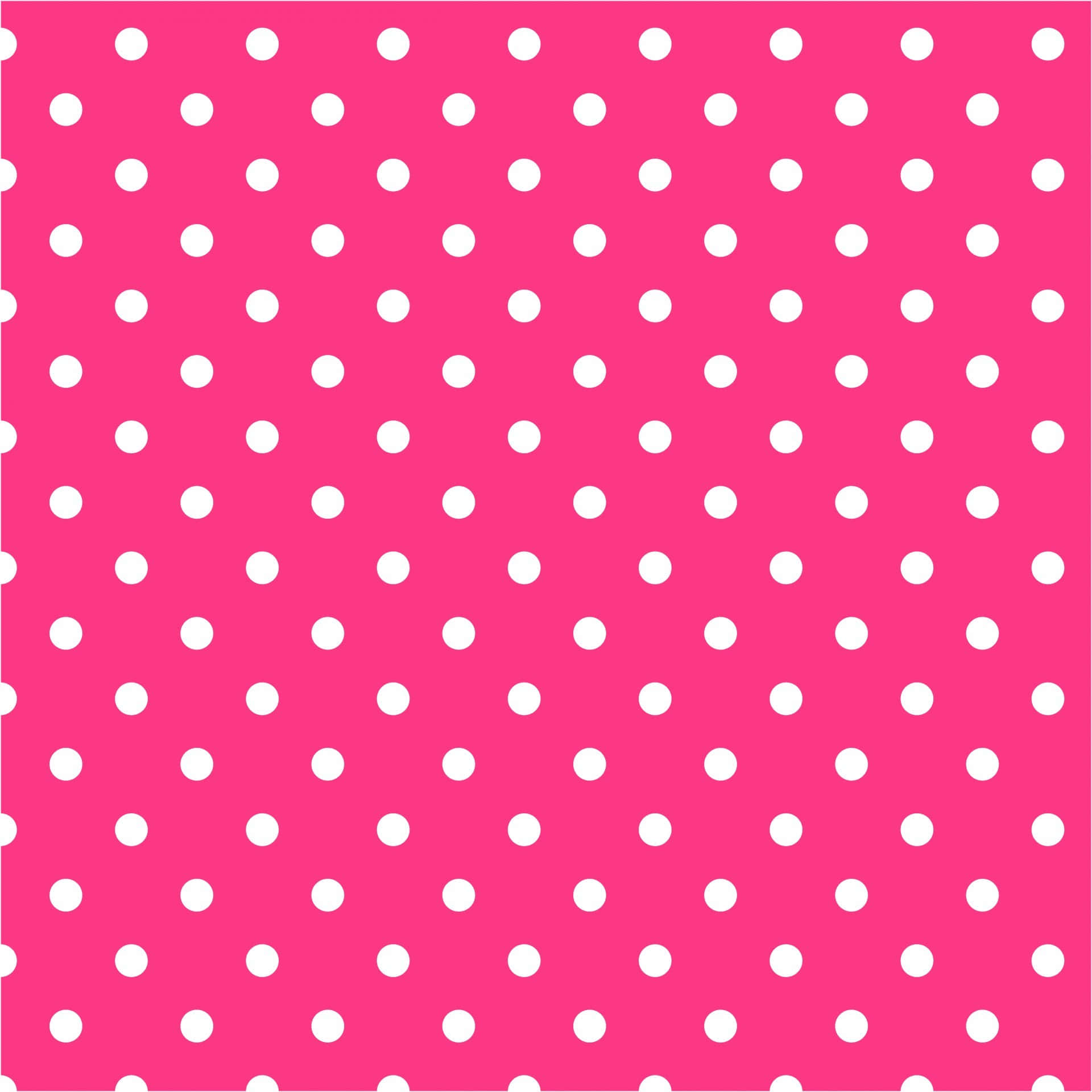 Pretty Pink And White Polka Dots Background