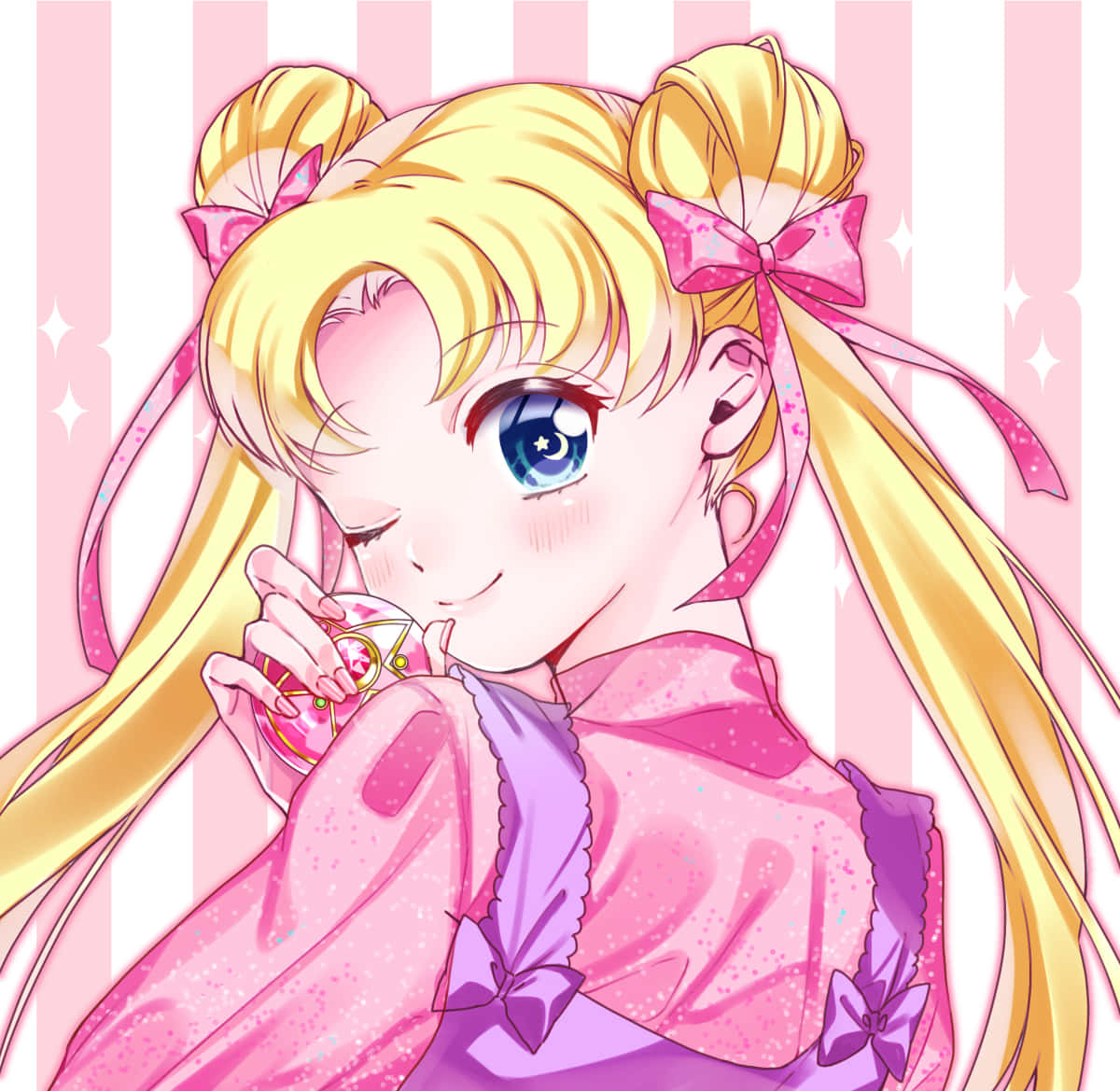 Pretty Pink Sailor Moon Pfp Background