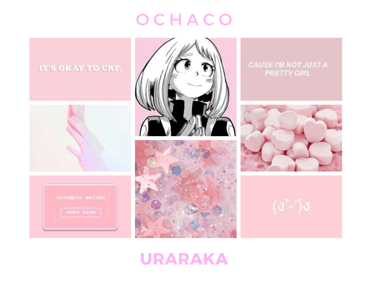 Pretty Pink Uraraka Aesthetic