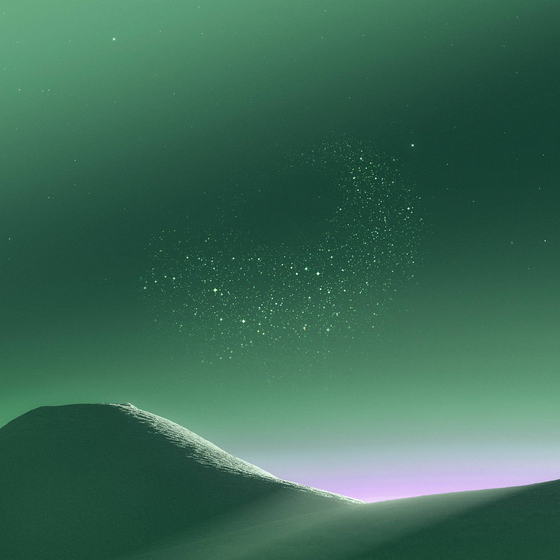 Pretty Sand Dunes In Pastel Green Background