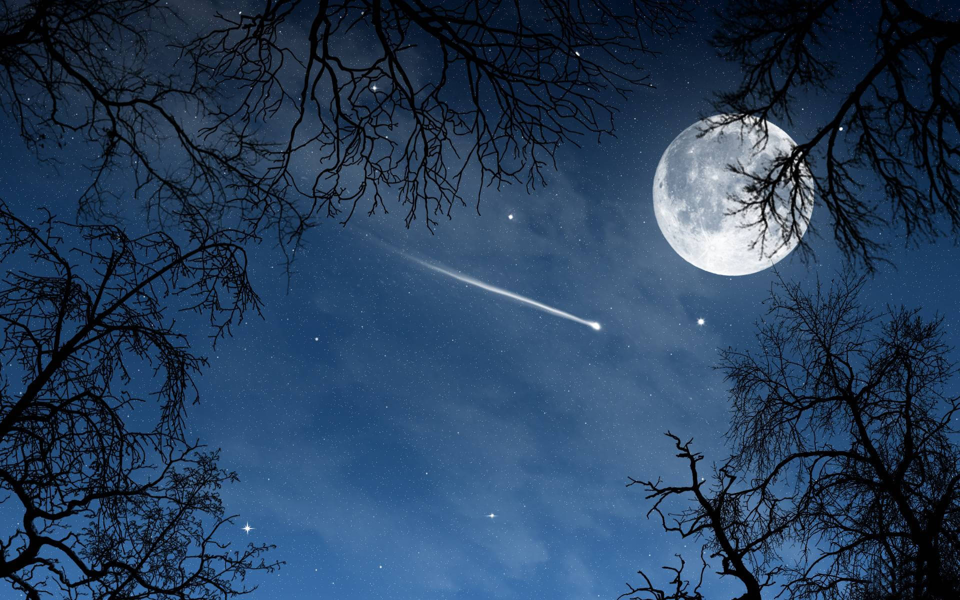 Pretty Shooting Star Image Background