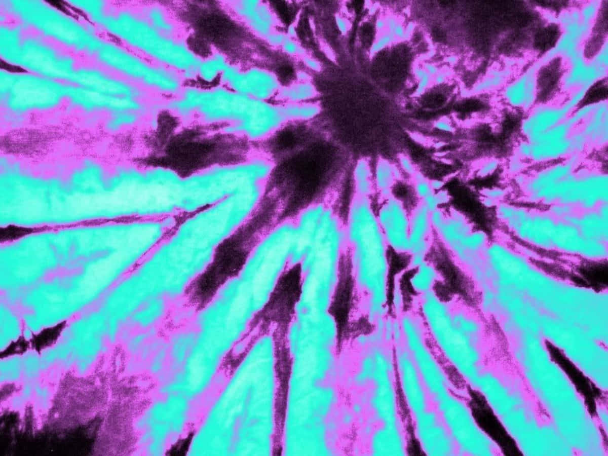 Pretty Tie Dye Neon Background