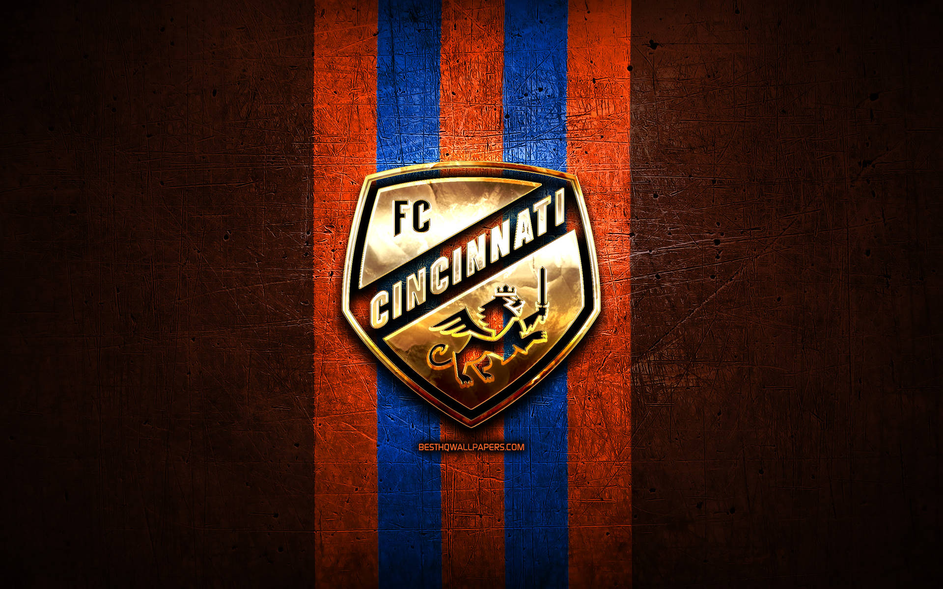 Pride And Passion - Emblazed Fc Cincinnati Golden Logo Background