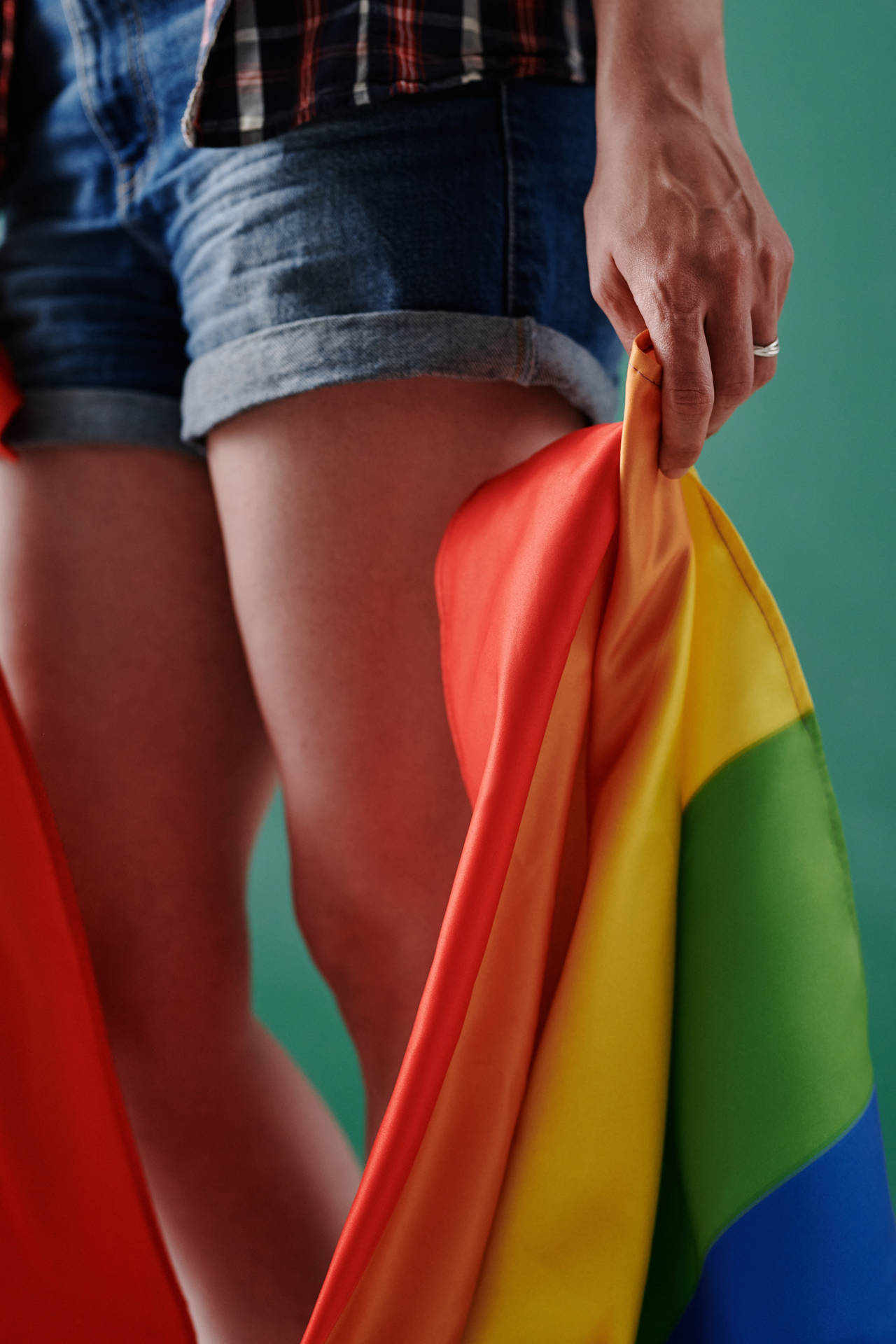 Pride Flag And Shorts