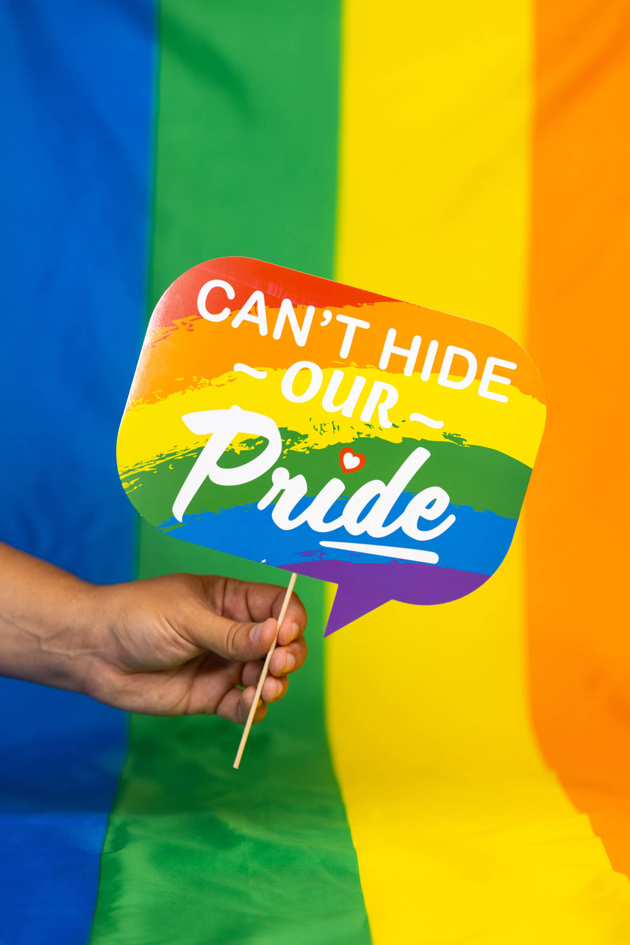 Pride Flag Booth Prop Background
