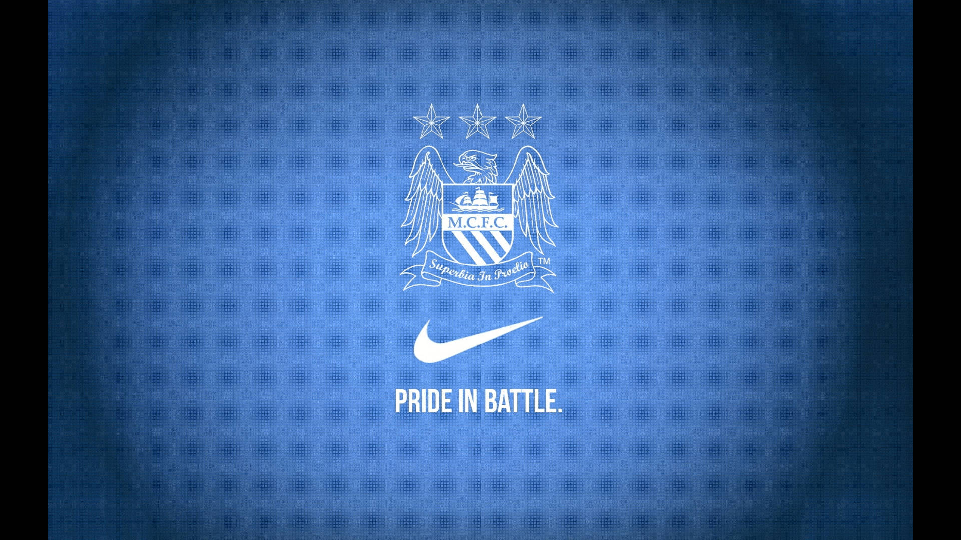Pride In Battle Manchester City Logo Background