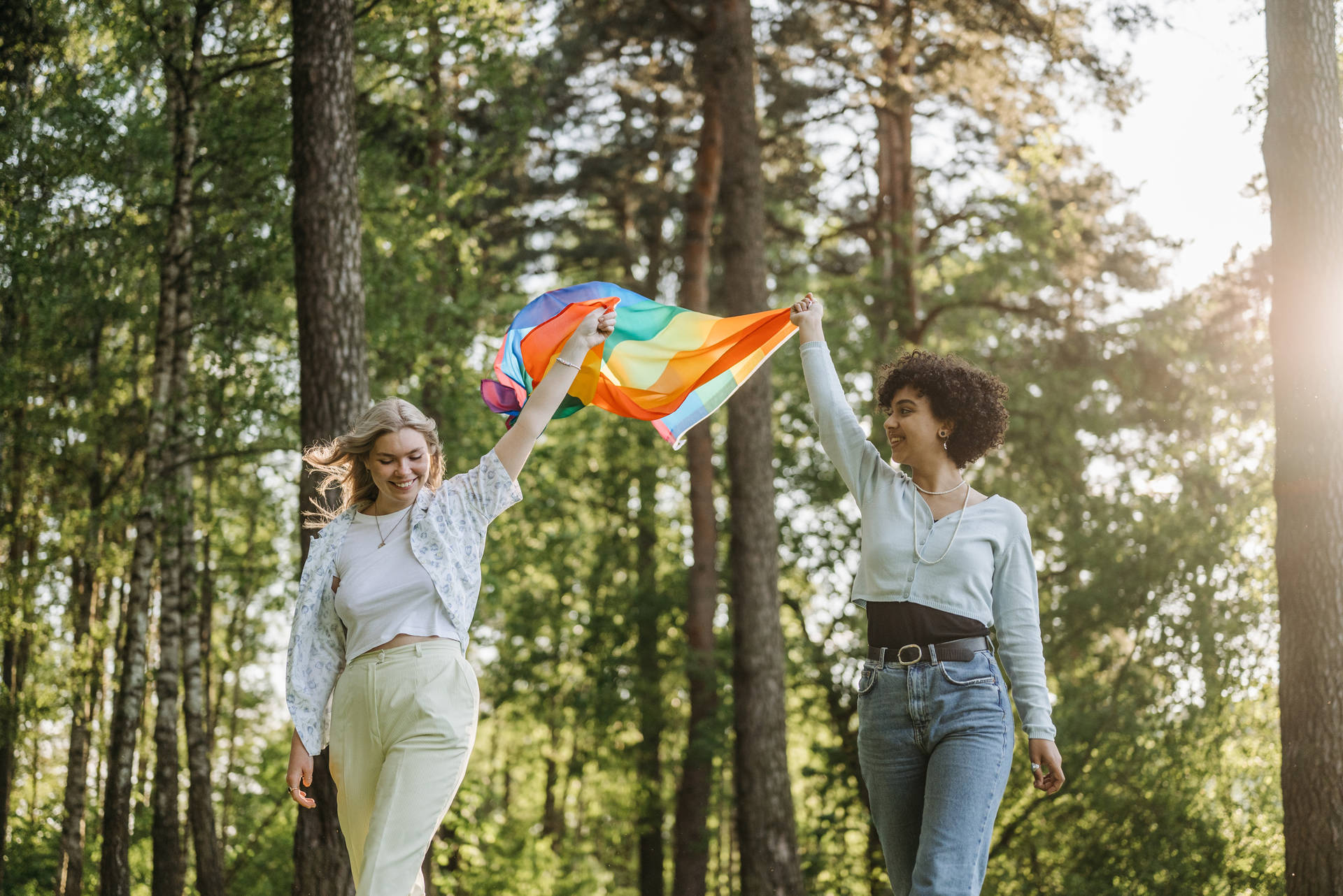 Pride In Diversity - Illustration Of Lesbian Flag Background