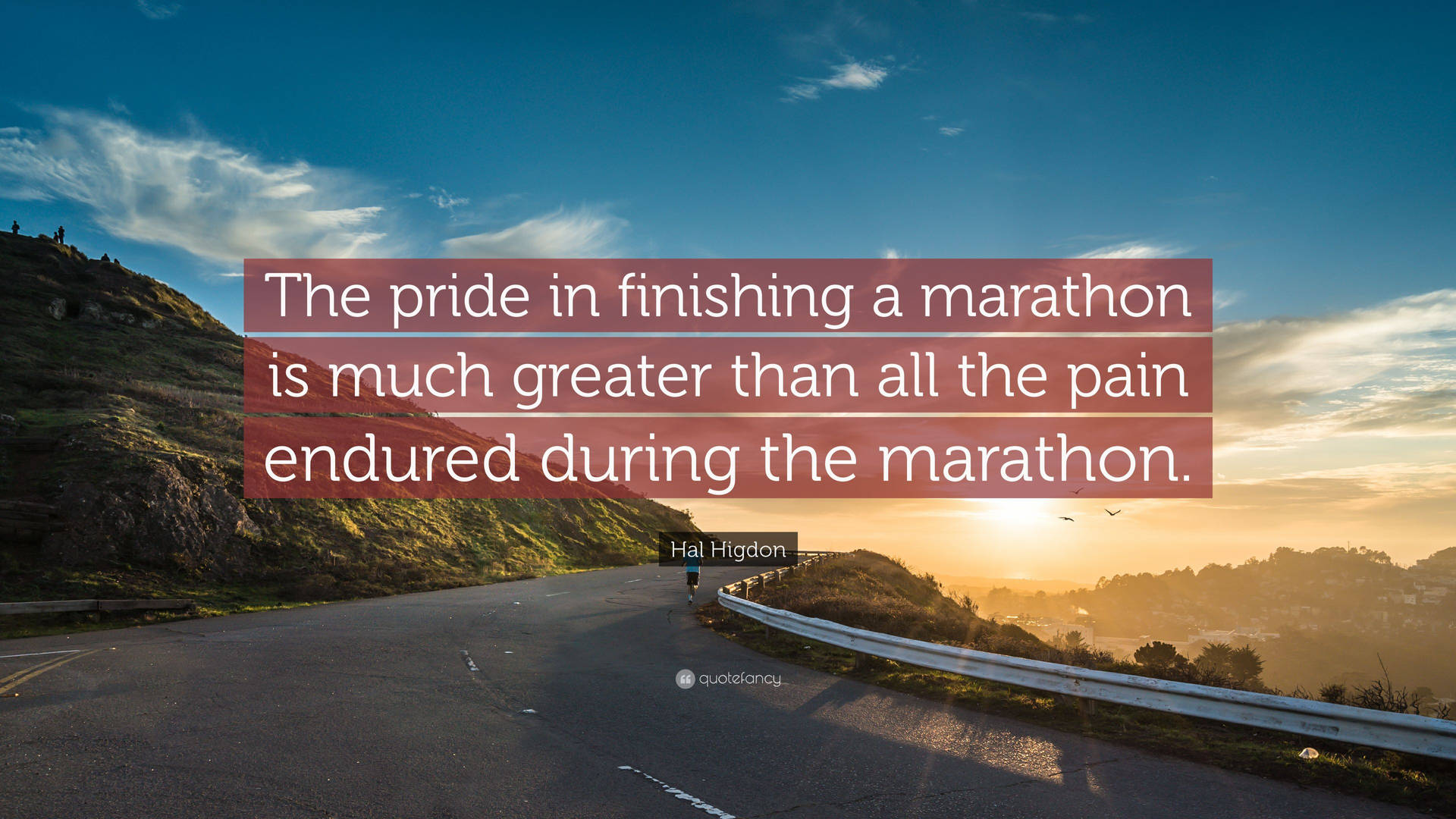 Pride In Finishing Marathon Background